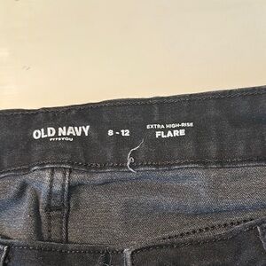 Old Navy Black Extra High-Rise Flare